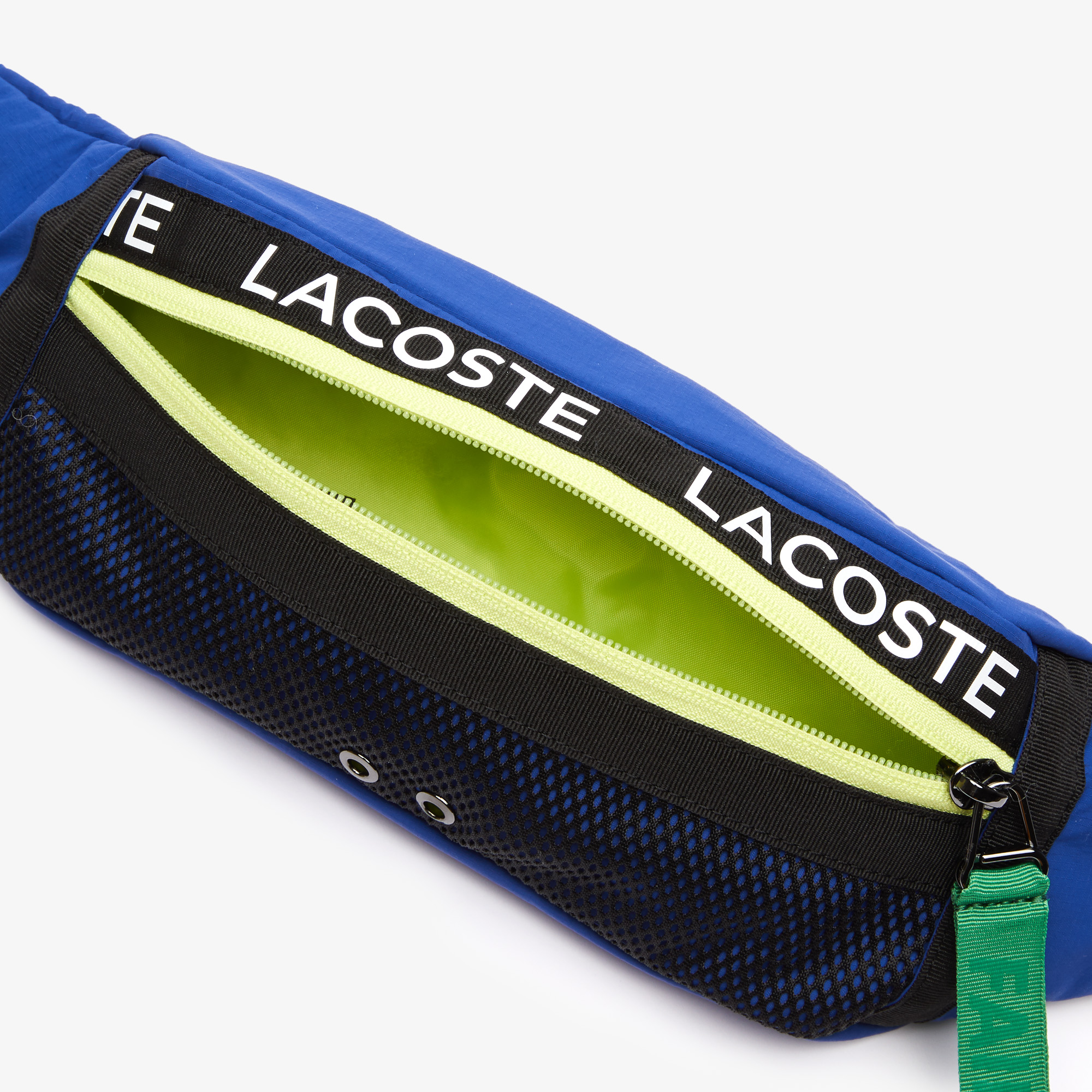Unisex Branded Band Zip Colourblock Nylon Waist Bag LACOSTE