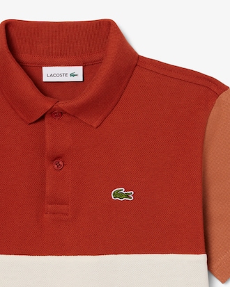 Colour-Block Petit Piqué Polo Shirt