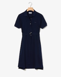 Women's Kimono Sleeved Flowing Piqu&eacute; Polo Dress