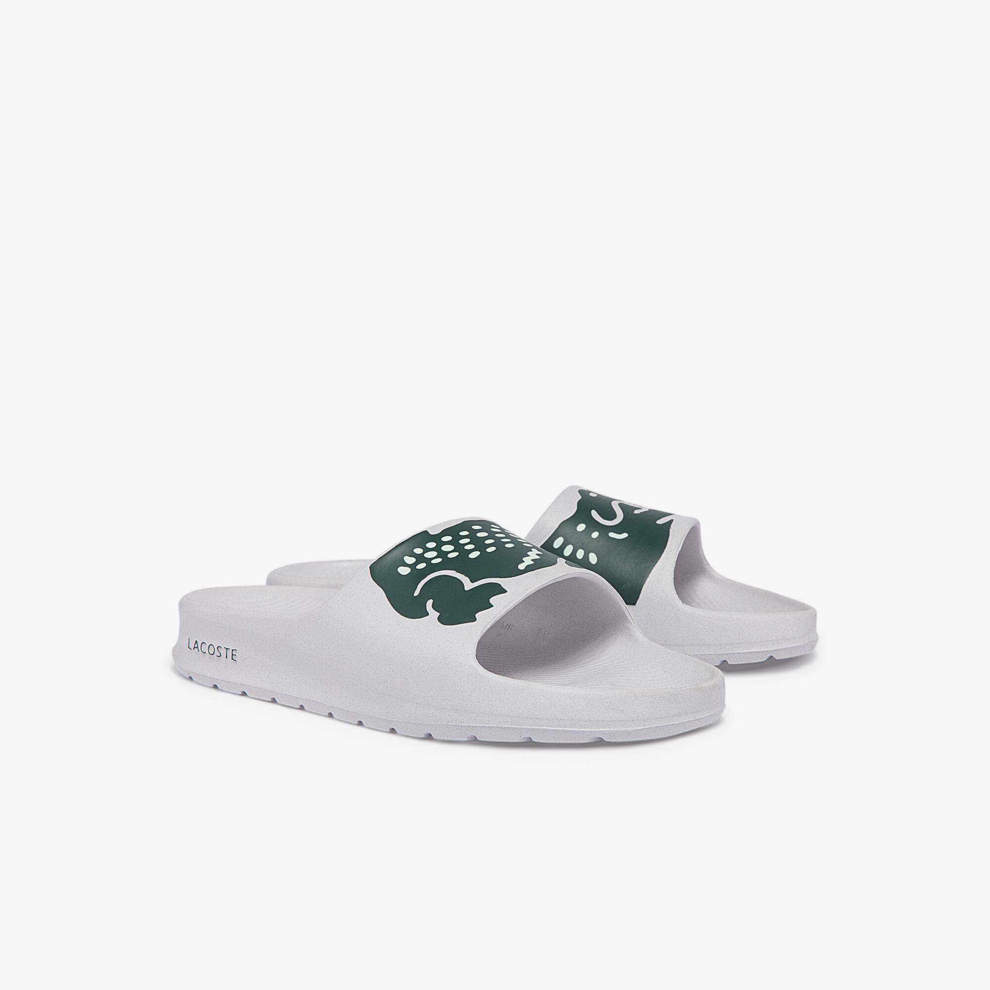 lacoste green slides