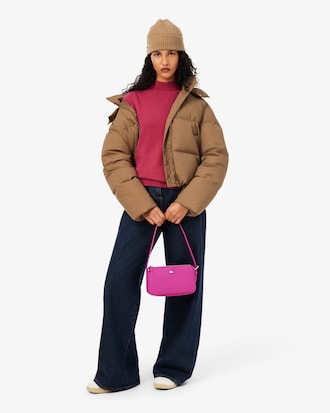 Water-Repellent Hooded Down Jacket
