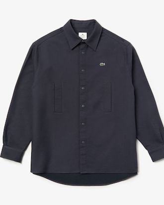 Men's Lacoste LIVE Pockets Thick Flannel Overshirt