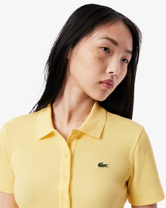 Slim Fit L.12.D Ribbed Cotton Polo Shirt