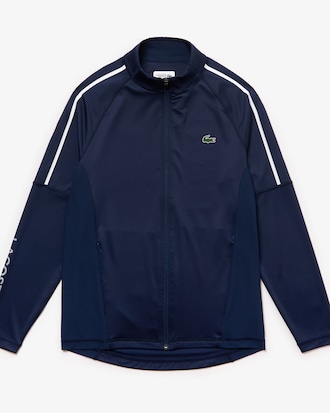 Men's Lacoste SPORT Mesh Paneled Technical Zip Golf Sweatshir