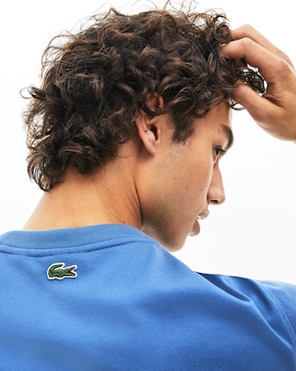 Men's Oversized Check Croc Cotton T-shirt