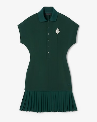 Runway Pleated Polo Dress