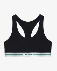 Contrast Band Stretch Cotton Bralette
