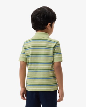 Contrast Stripe Petit Piqu&eacute; Polo Shirt