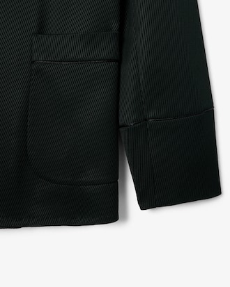 Runway Satin Shawl Neck Blazer