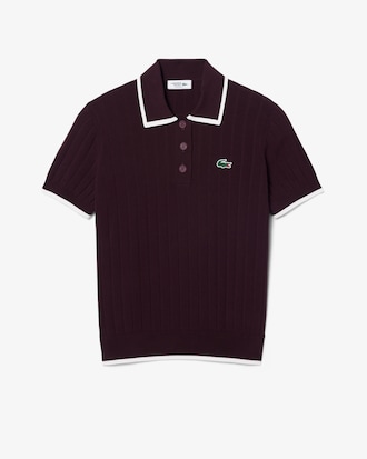 Short Sleeved Polo Collar Golf Sweater