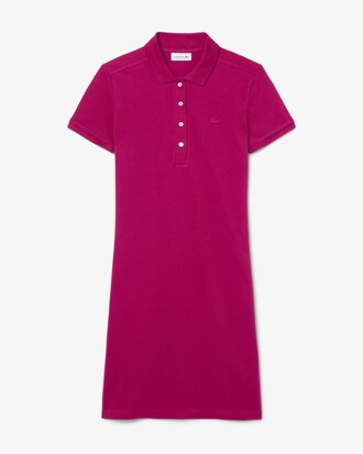 Slim Fit Stretch Piqu&eacute; Polo Dress