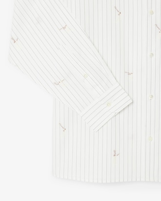 Relaxed Fit Embroidered Cotton Shirt