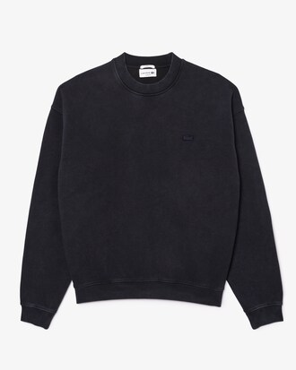 Loose Fit Washed Effect Fleece Sweatshirt
