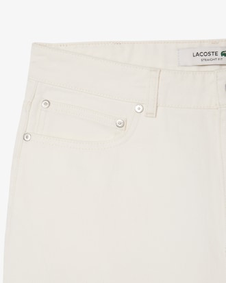 Straight Fit Denim Bermuda Shorts