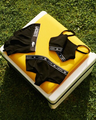 Stretch Cotton Logo Waist Shorts