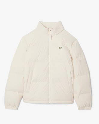 Water-Repellent Hooded Down Jacket
