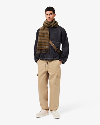 Wool Blend Plaid Scarf