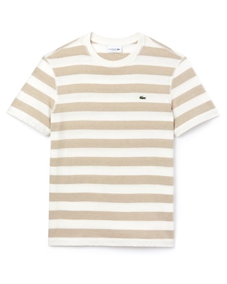 Men's Crew Neck Striped Cotton Jersey T-shirt