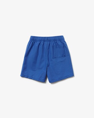 Boys' Lacoste Lettering Canvas Swimming Trunks