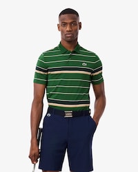 Striped Ultra Dry Stretch Golf Polo Shirt