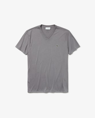 Lightweight Cotton Pima V Neck T-shirt