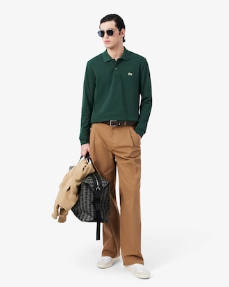 Classic Fit Long Sleeved L.12.12 Polo Shirt
