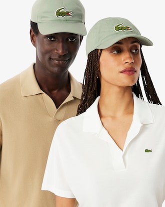 Crocodile Badge Cotton Twill Cap