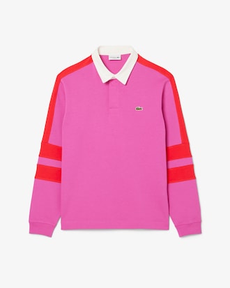 Classic Fit Colour-Block Rugby Polo Shirt