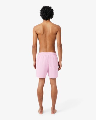 Mid Length Monochrome Swim Trunks