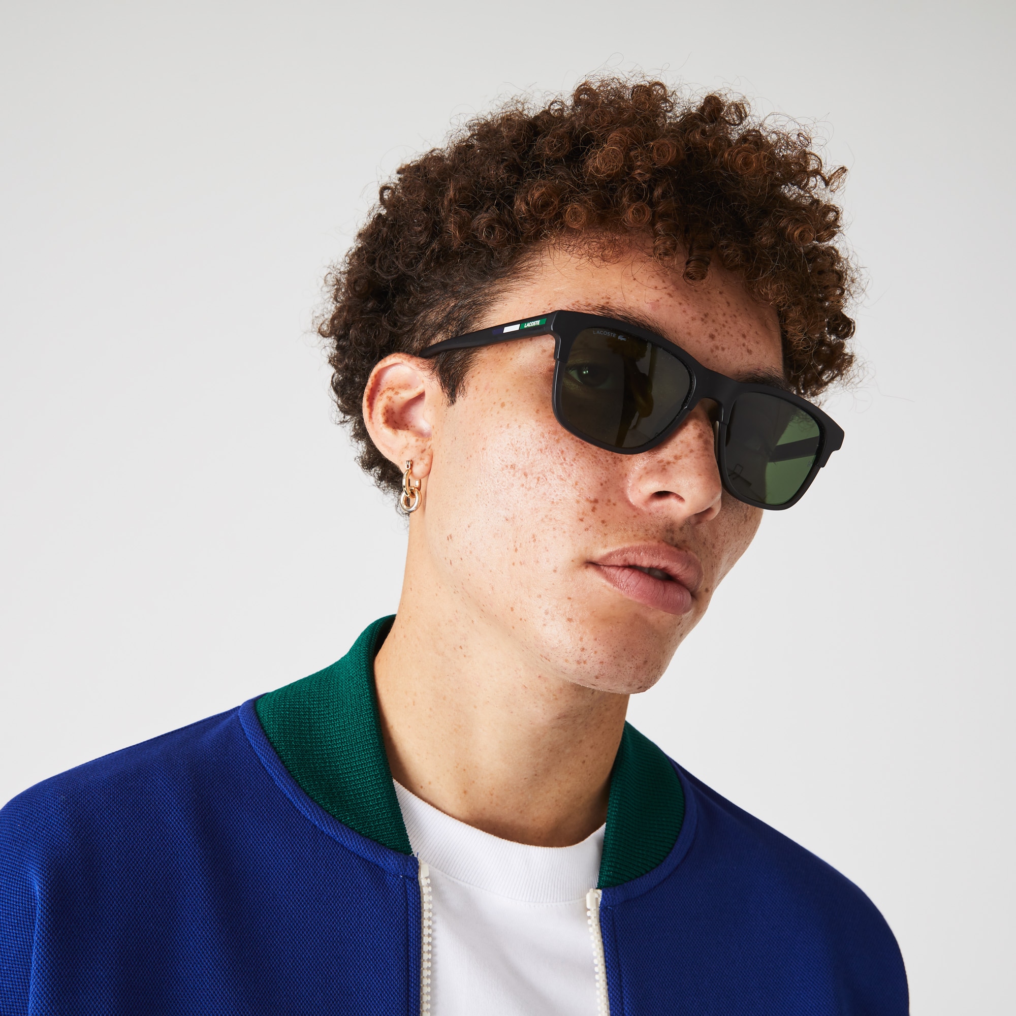 Modified Rectangle Plastic Novak Djokovic Collection Sunglasses LACOSTE