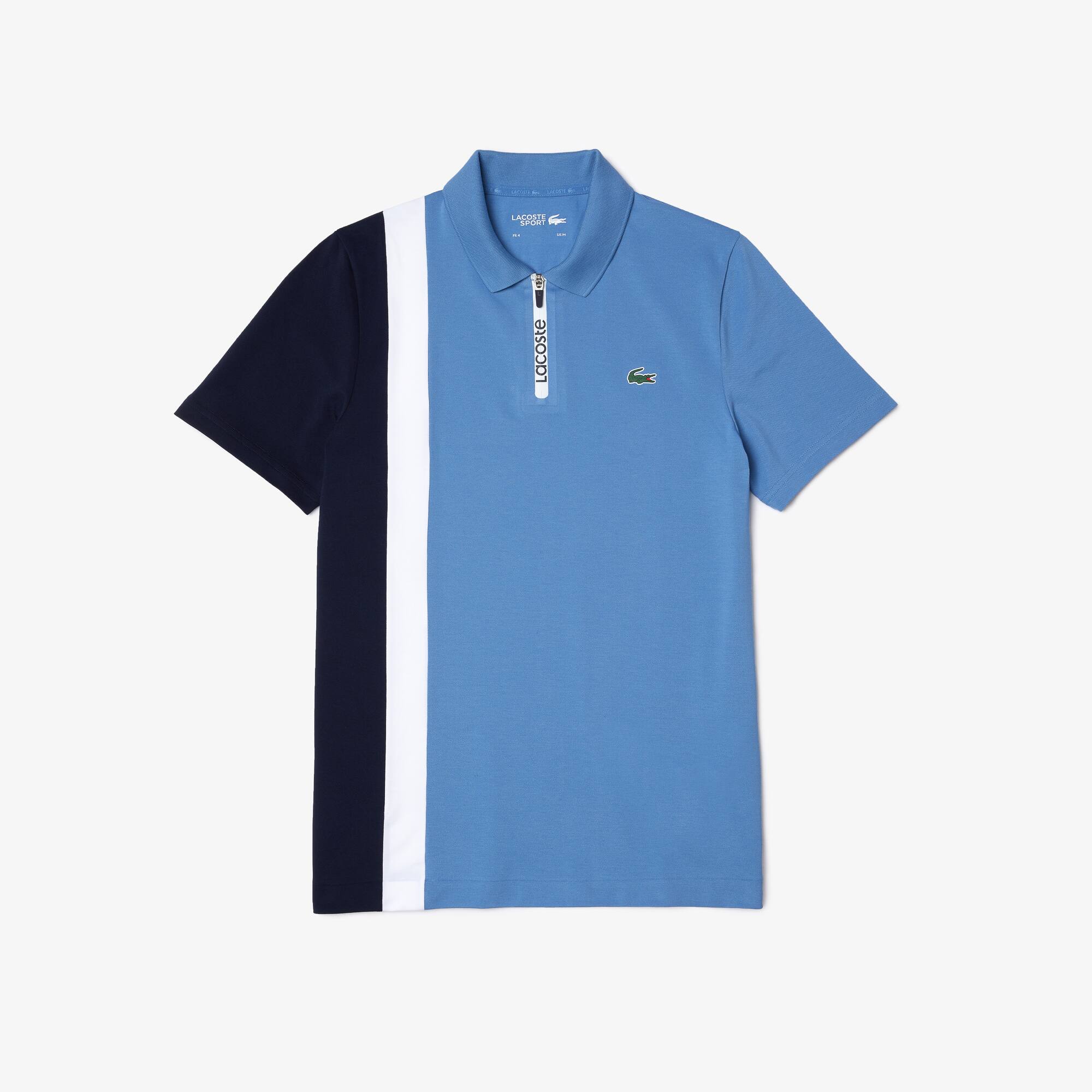 lacoste polo zip