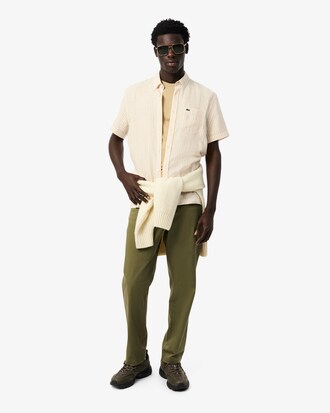 Regular Fit Short Sleeved Linen Shirt