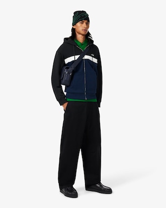 Zipped Colour-block Hoodie