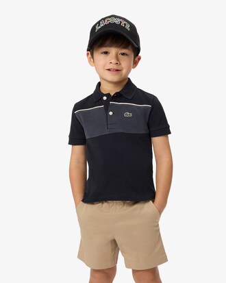 Colorblock Petit Piqu&eacute; Polo Shirt