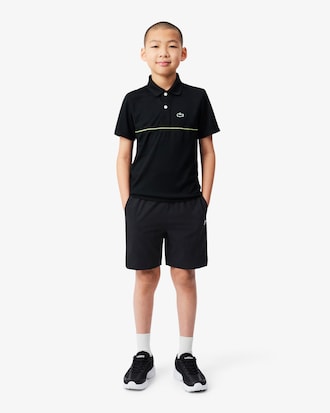 Colorblock Diamond Taffeta Sport Shorts