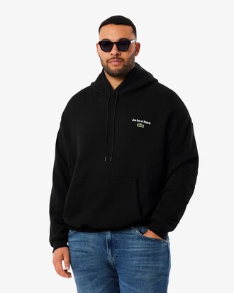 Multi Print Fleece Hoodie