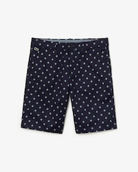 Men's Lacoste LIVE Paisley Print Cotton Chino Bermuda Shorts