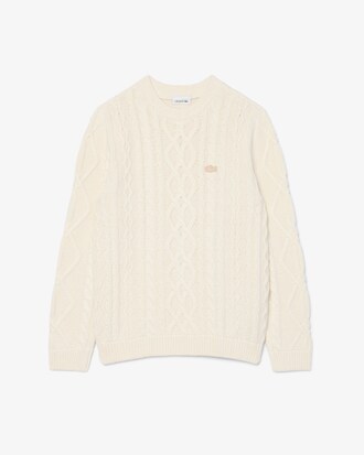 Cotton and Wool Crew Neck Sweater