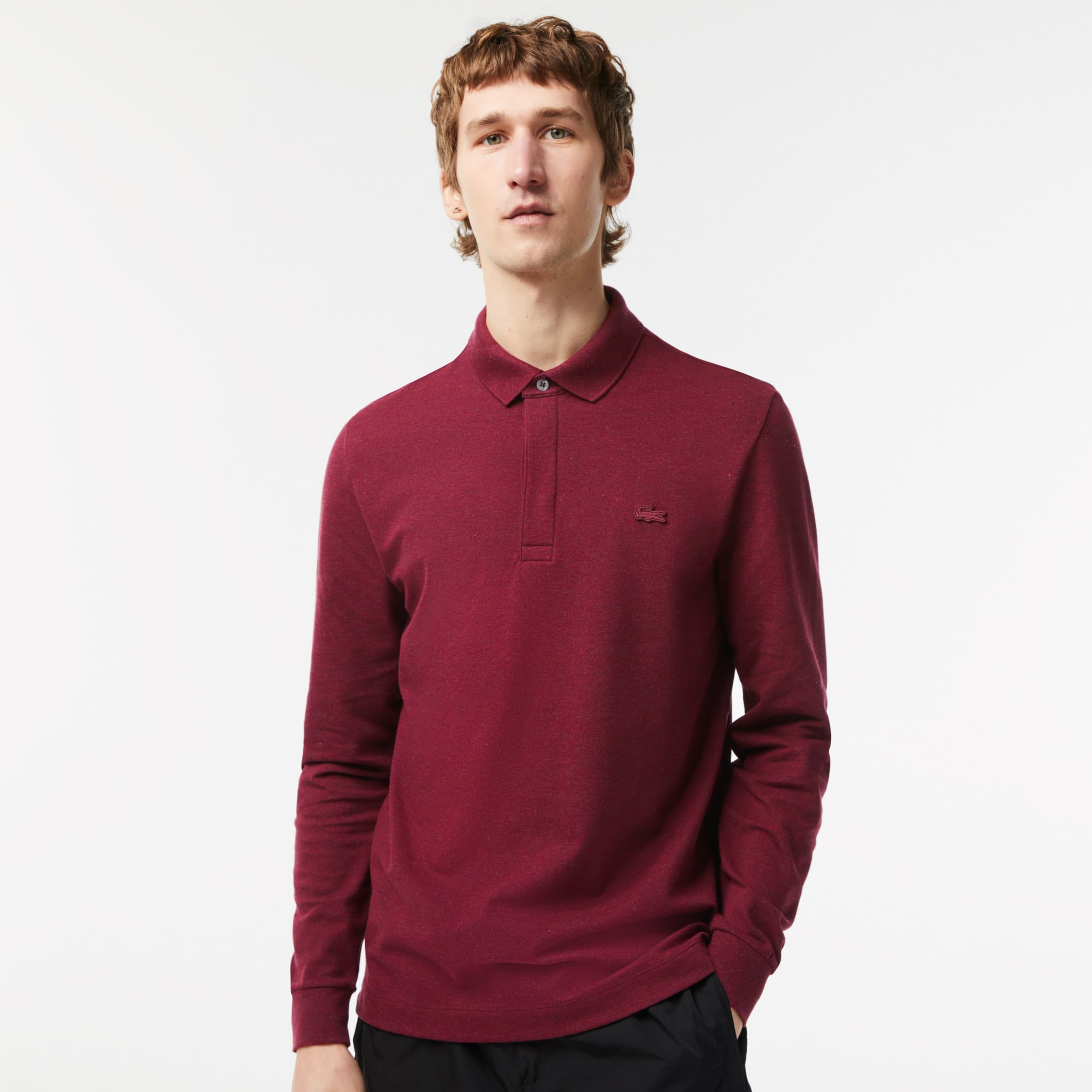 lacoste paris polo long sleeve