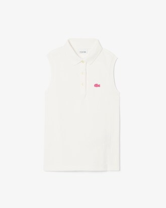 Sleeveless Terry Polo Shirt