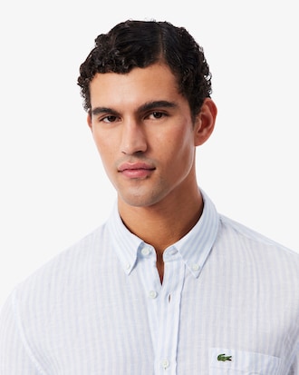 Regular Fit Striped Linen Shirt