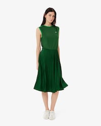 Sleeveless Pleated Dress