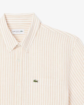 Regular Fit Short Sleeved Linen Shirt