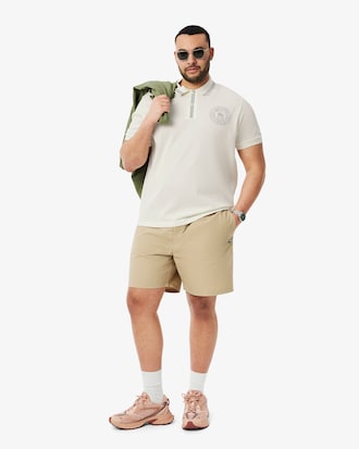 Regular Fit L.12.12 Badge Print Polo Shirt