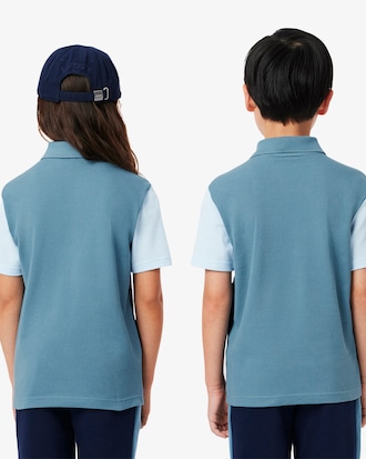 Colour-Block Petit Piqué Polo Shirt