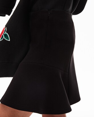 Women's Lacoste LIVE Basques Texturised Fleece Skater Skirt