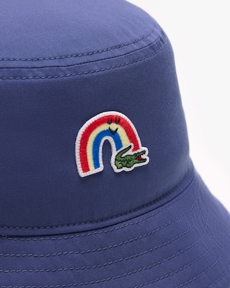 Cotton Twill Rainbow Embroidery Bucket Hat