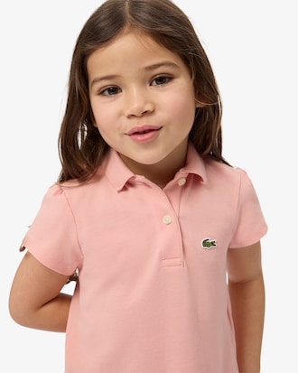 Scalloped Collar Piqu&eacute; Polo Shirt