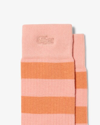 2-pack Striped Ribbed Cotton Socks