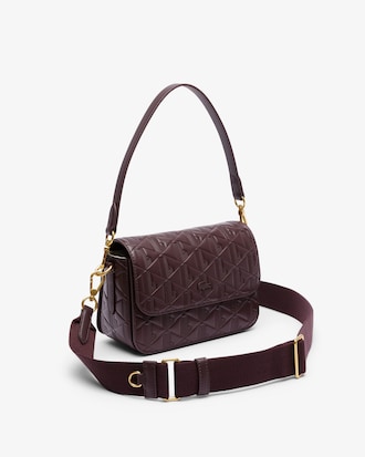 Maheki Embossed Leather Shoulder Bag